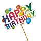 Happy Birthday Pick –  Mm Flowers Designs Llc, Lilburn GA